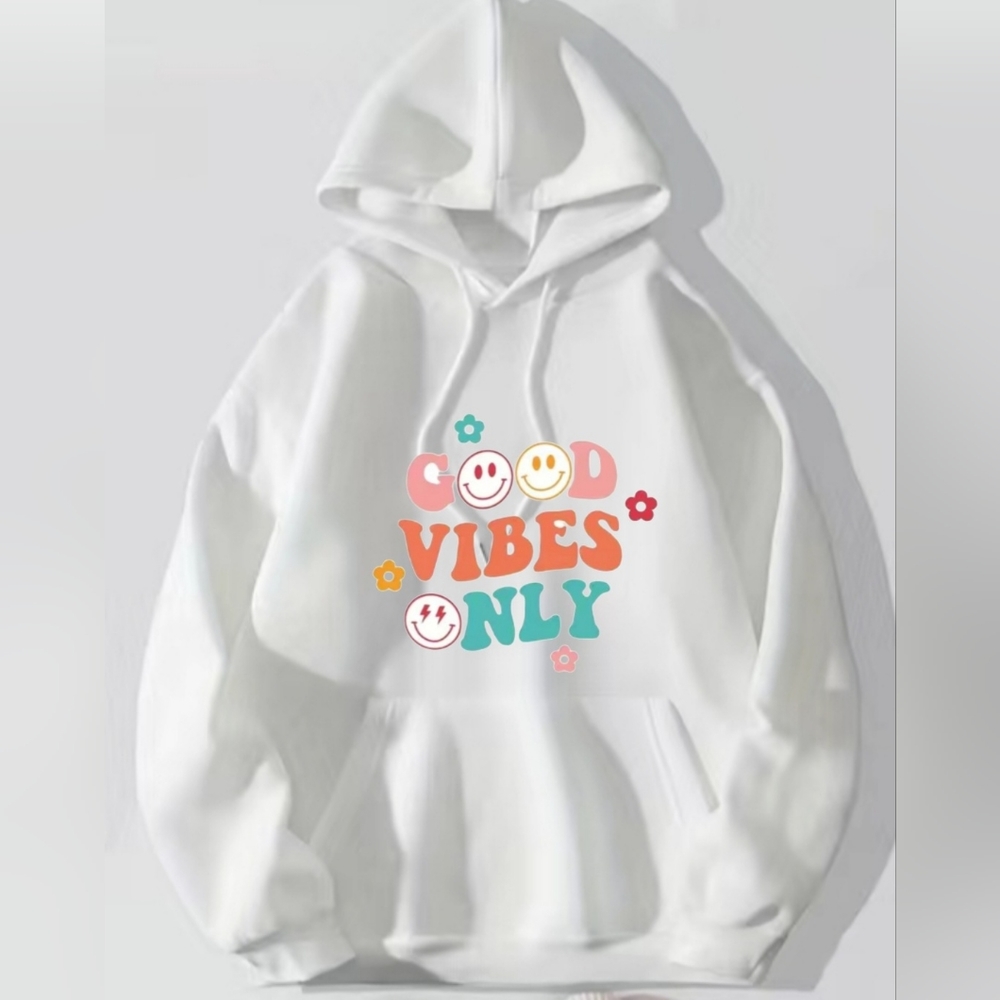 GOOD VIBES ONLY ✌️ CUSTOM HOODIE SWEATSHIRT PEPEPIZZAZZ